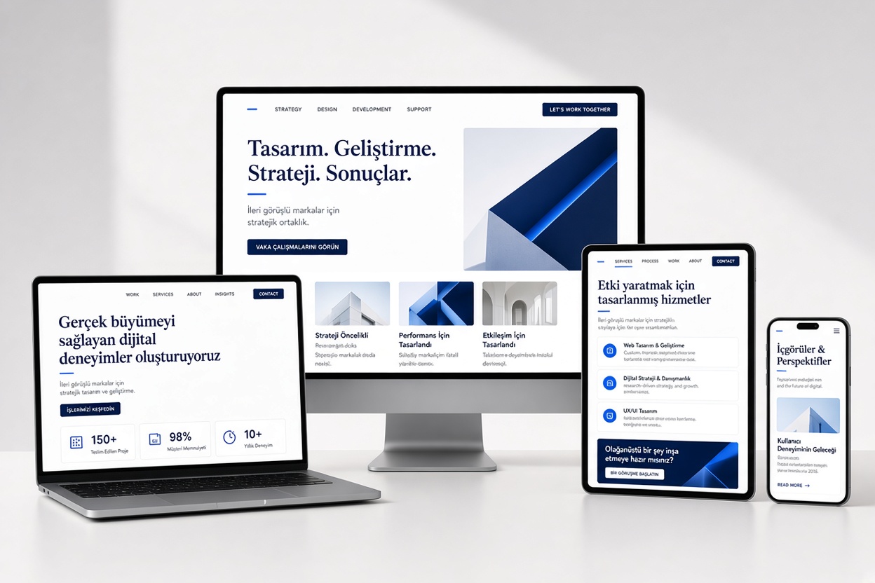 Responsive web tasarım örneği